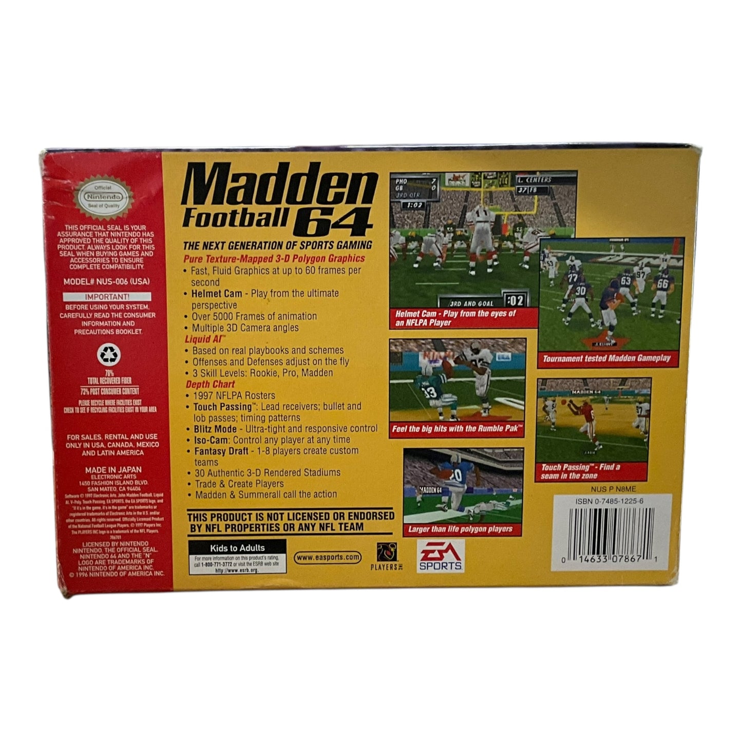 Nintendo N64 Madden Football 64