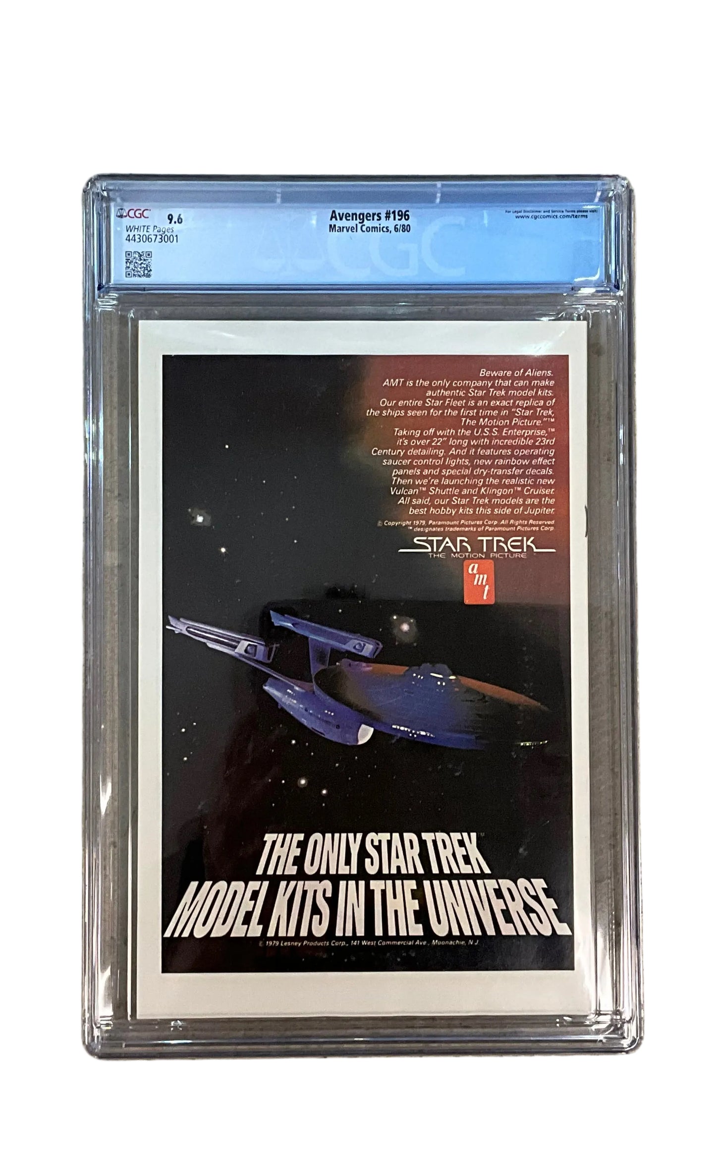 Avengers Marvel Comics #196 CGC 9.6