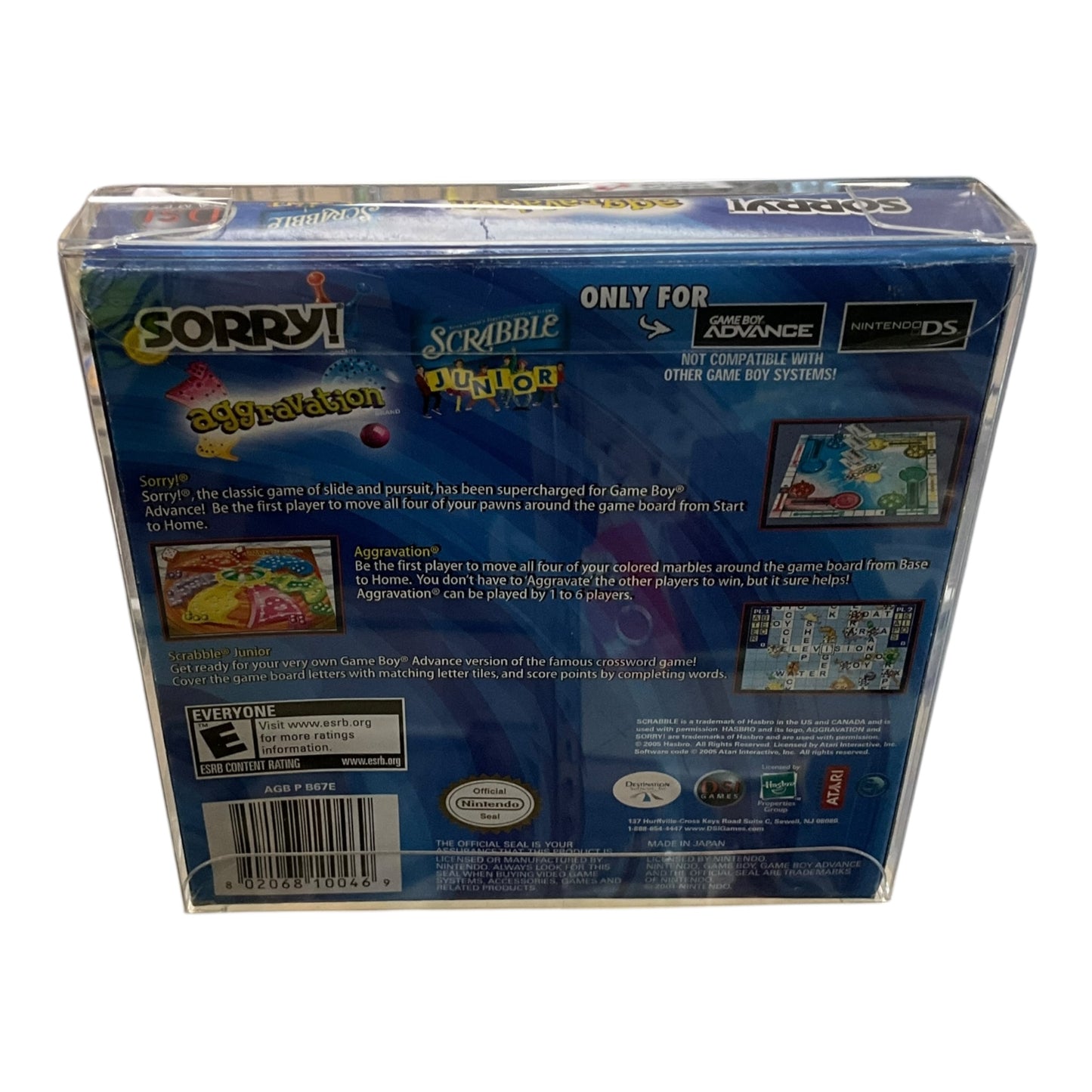 Gameboy Advance Sorry Aggravation Scramble 3 In 1