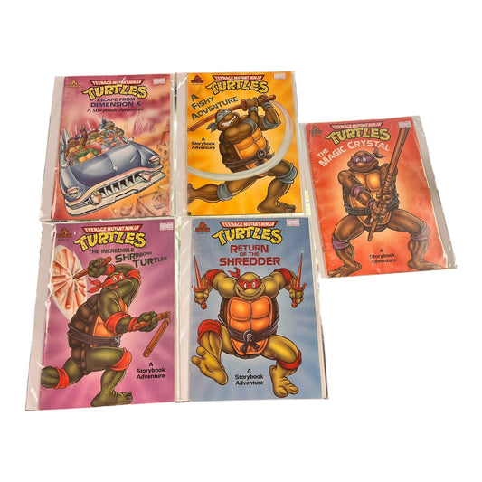 1990 Teenage Mutant Ninja Turtles Story Books Set