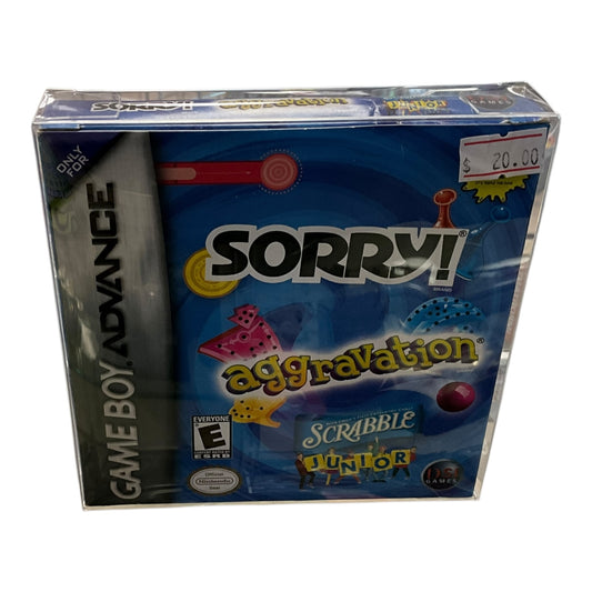 Gameboy Advance Sorry Aggravation Scramble 3 In 1