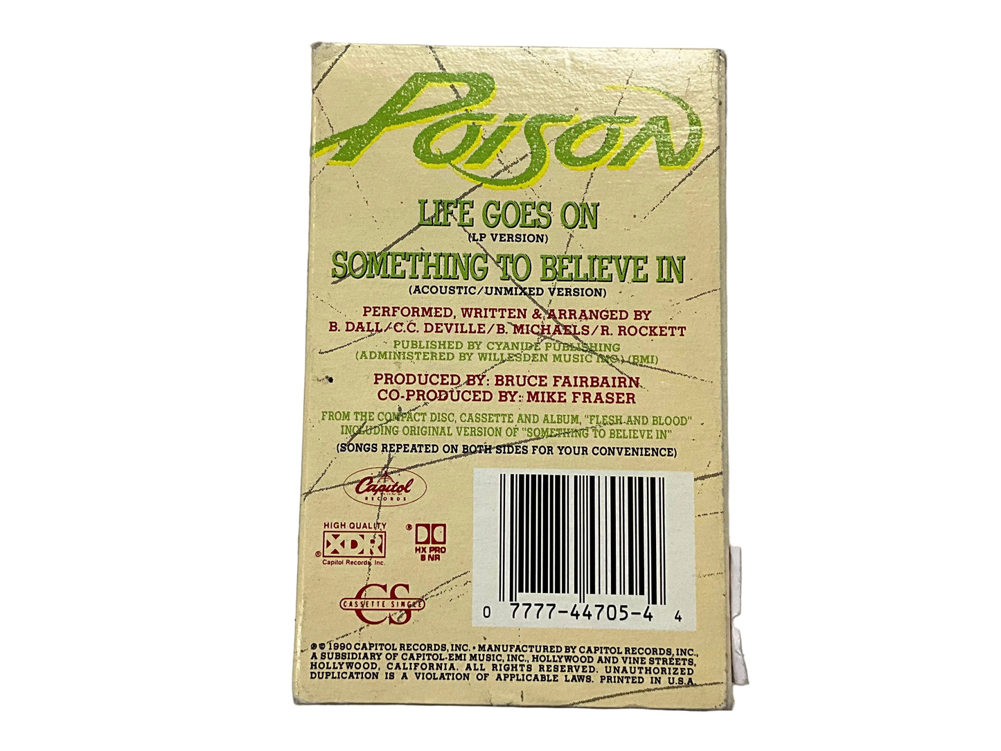 Poison Life Goes On Tape