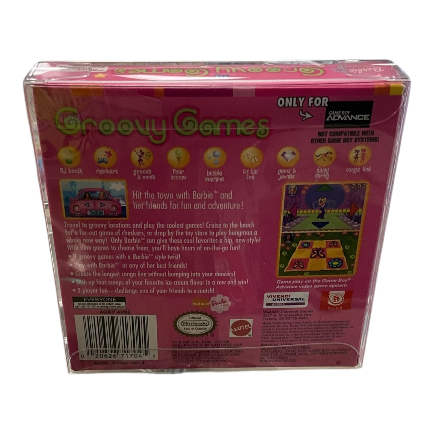 Gameboy Advance Barbie Groovy Games