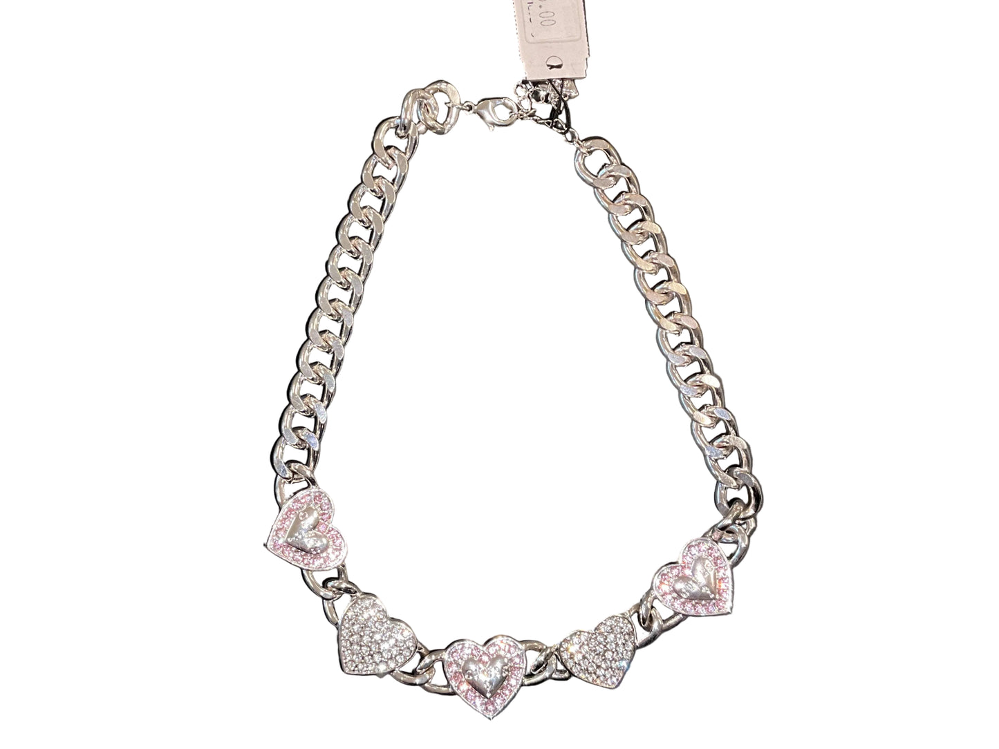 Guess Cuban Heart Chain