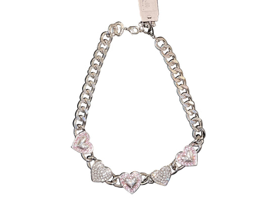 Guess Cuban Heart Chain