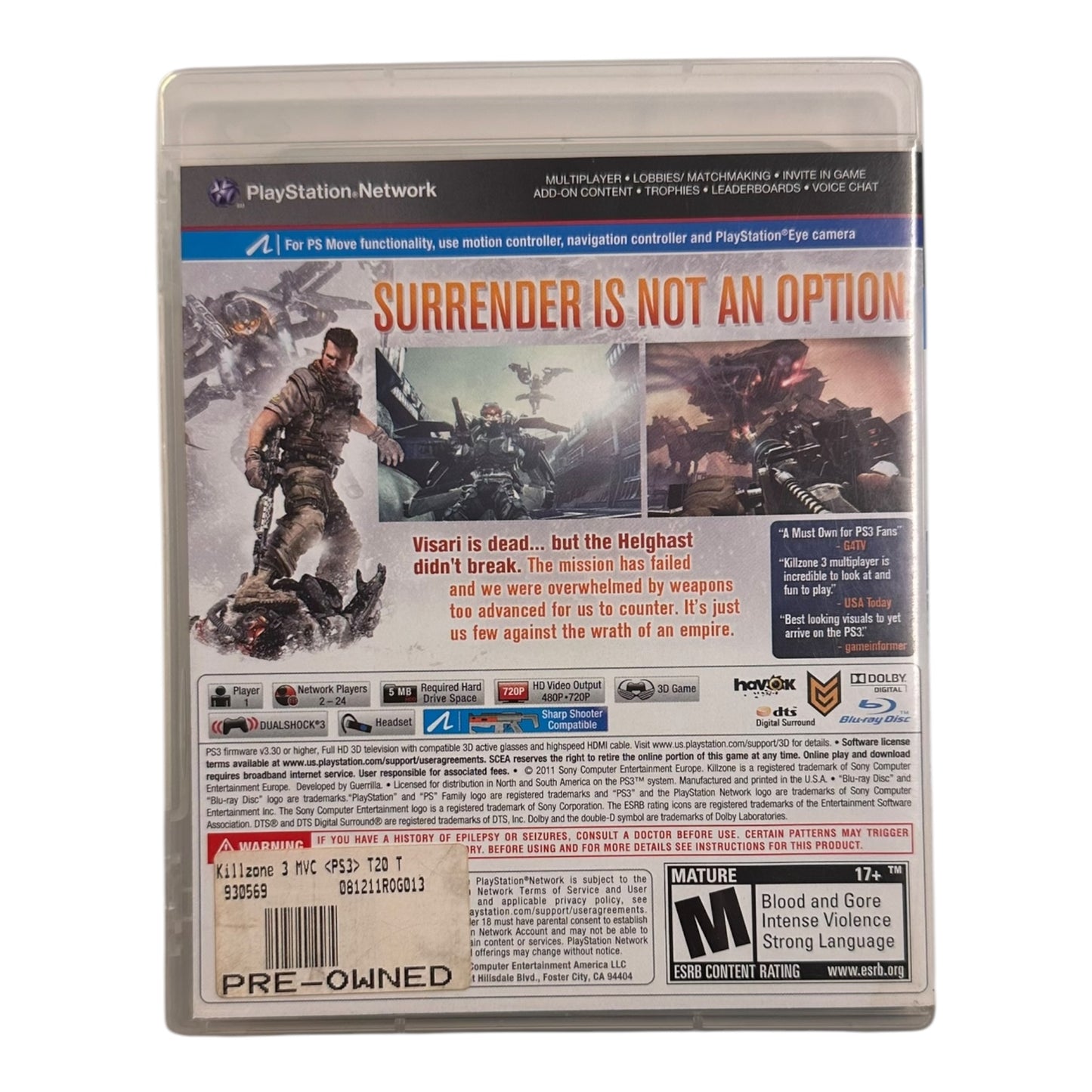 Killzone 3 PS3