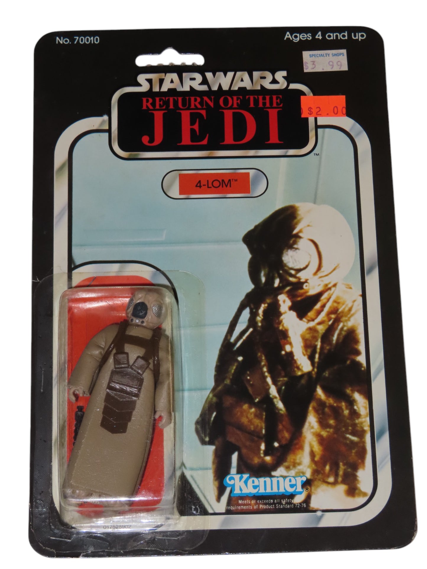 Vintage Starwars Return Of The Jedi 4-Lom Figure